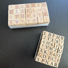 HERO ARTS Rubber Stamps Alphabet ABC  USA 2003 PLUS Additional Set