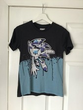 NEXT boys Sonic the Hedgehog black graphic tshirt top - age 10