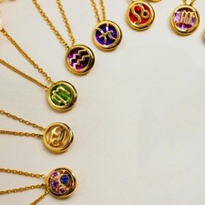 Birthstone Zodiac Pendant