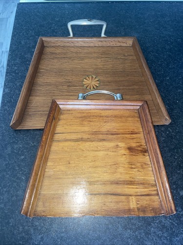 Vintage wooden crumb - wooden, trays