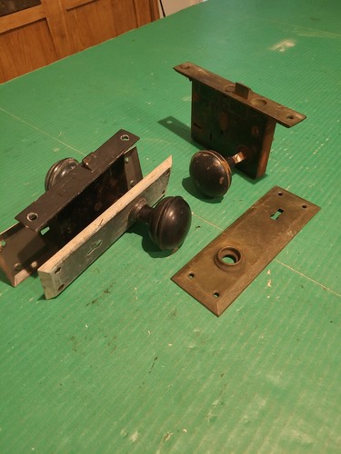 Mortise door knob hardware - door,