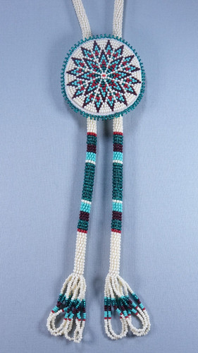 Beaded bolo tie - beaded,