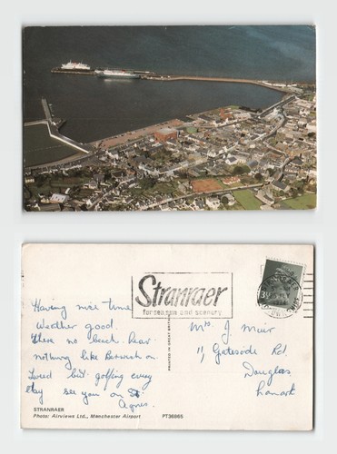 Postcard aerial view of - postcard,