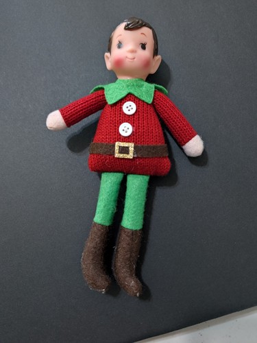 Vintage christmas elf doll - vintage,