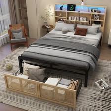 Double Bed Frame with 2