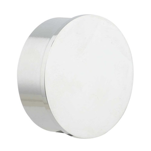 Flush flat end - plug, chrome