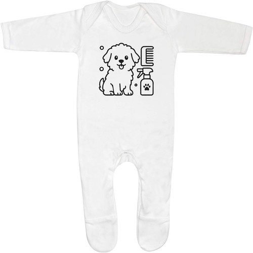 Happy dog grooming baby - 'happy, grooming'