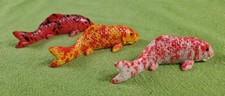 3 Pcs Koi Decorations Miniature Koi Fish figures.L-8cm.