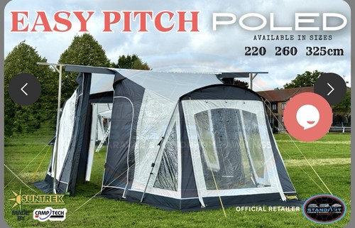 Suntrek 260 poled porch awning - 260,