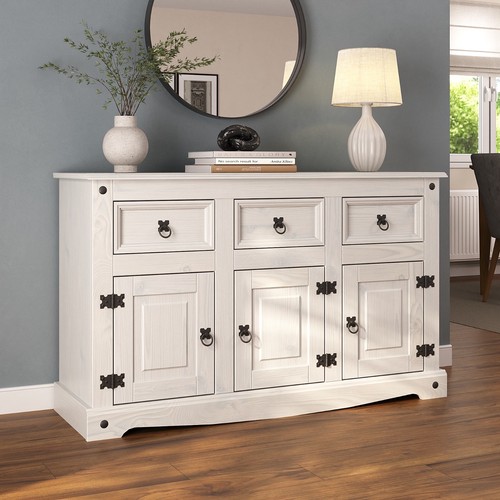 Corona all white sideboard - white, 3