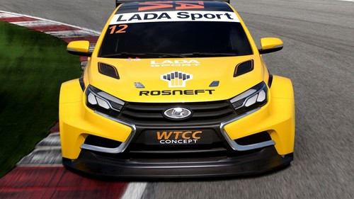 Lada sport car - sport, yellow