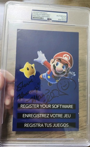 Charles martinet mario signed - charles,