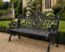 Large Cast Iron Garden Urn –