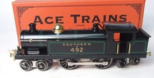 Ace Trains O gauge  electric tank locomotive in black  Southern livery