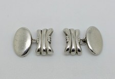 Danish Evald Nielsen Antique Art Nouveau 830 Solid Silver Cufflinks