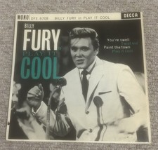 BILLY FURY Play It Cool EP Vinyl Record Single 7 Inch Decca 1962 & Rock And Roll