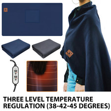 Large Electric Heated Throw Over Blanket USB Warm Washable Fleece Winter Warming