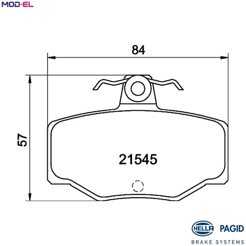 Brake pad set disc - brake,