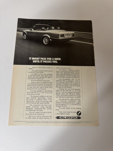 Original vintage alpina bmw - original,