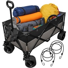 220L Foldable Utility Trolley Garden Home Camping Festivals Collapsible Cart