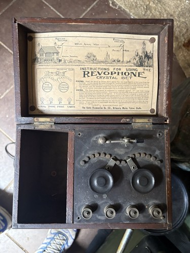 Bbc revophone 1920s - revophone, crystal
