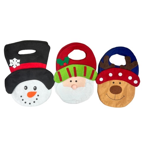 Christmas felt treat bag - felt,