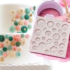 Buttons flowers silicone - buttons,