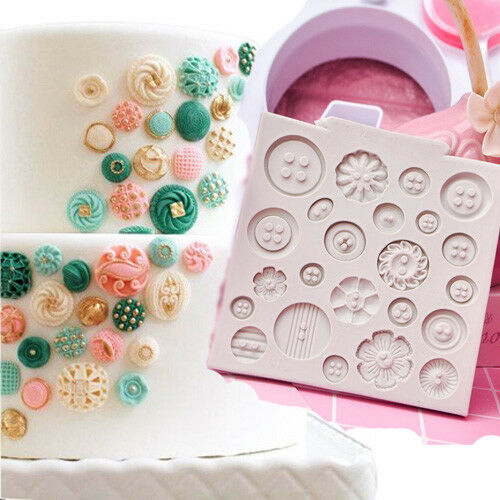 Buttons flowers silicone - buttons,