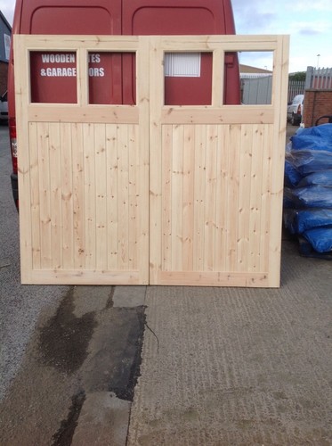 Wooden garage doors - ft, high