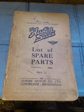 AUSTIN SEVEN LIST OF SPARE