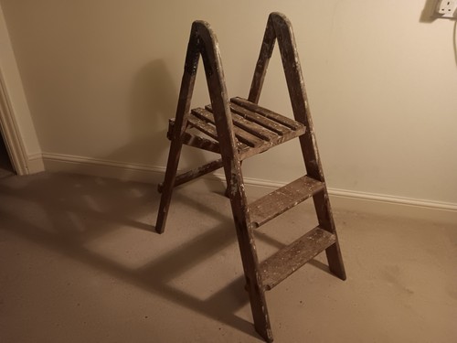 Rustic wooden folding short - folding,