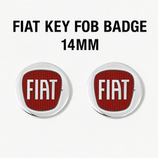 2 X FIAT KEY FOB EMBLEM LOGO
