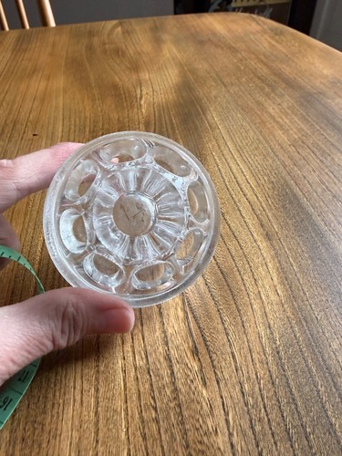 Vintage flower frog clear - vintage,