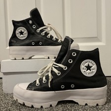 Black & White Leather Converse