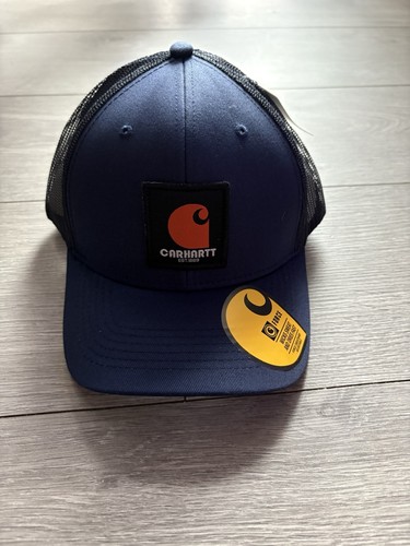 Carhartt navy blue trucker cap - blue,