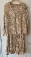 Kirsten Krog Jacket, Skirt, Camisole & Headpiece, Size 22, Mother of the Bride