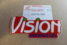 HONDA SA50  SA75  VISION  C.1991  GENUINE FRONT COVER MARK - # 87125-GY1-790ZA