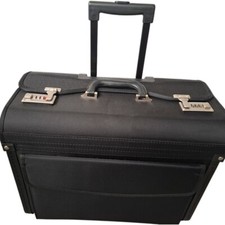 Travel Bag Trolley with Wheels Laptop Flights Business Pilot Briefcase Lockable