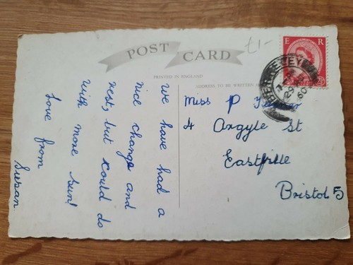Genealogy postcard miss - postcard,
