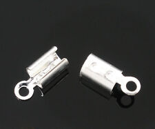 Folding Cord Ends - Silver