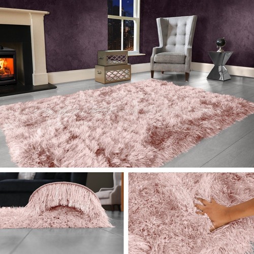 Blush pink large shaggy - large,