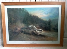 Timo Makinen / Henry Liddon SIGNED Print. Alan Fearnley SIGNED 24/850 Framed
