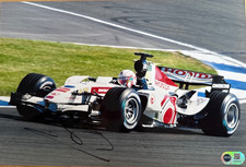 Jenson Button signed 12x8