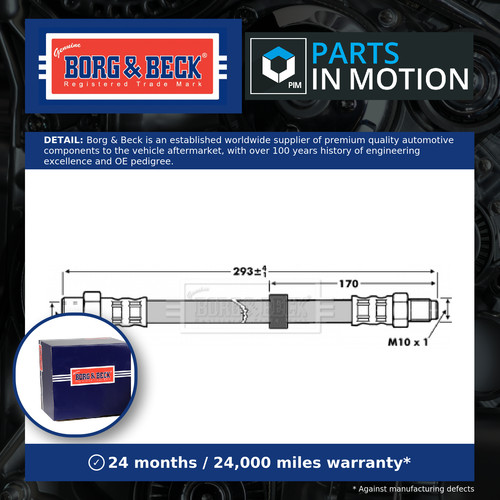 Brake hose rear left - brake,