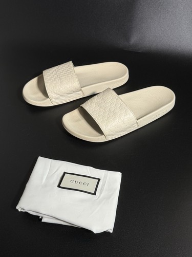 Gucci leather slides