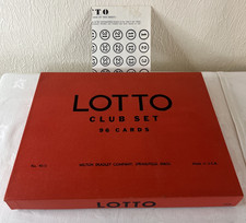Vintage Milton Bradley Lotto Club Set 96 Cards Complete USA Board Game