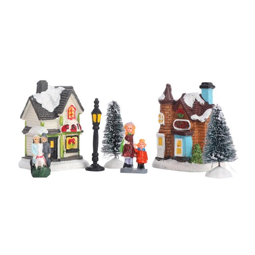 Christmas light village - light-up,