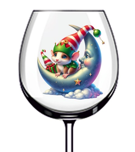12x colourful christmas rat - 12x,