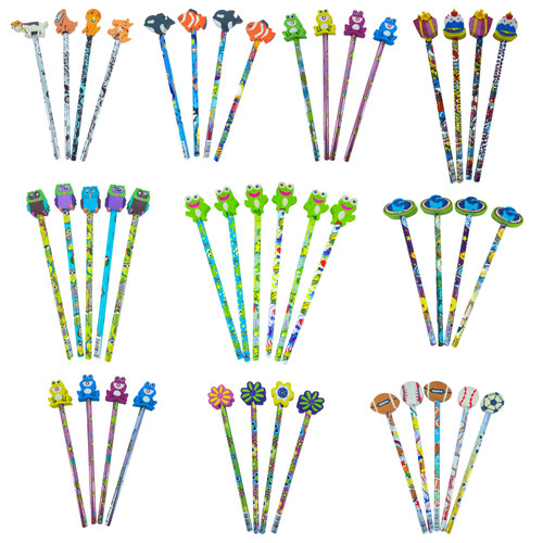 Novelty pencils with rubber - hb,