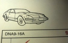 1979 1980  DATSUN 280ZX  - Golden Fleece Lube Chart